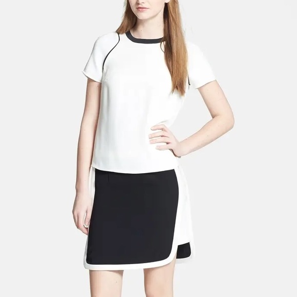 1.STATE Colorblock Crepe Tee - Picture 14 of 14